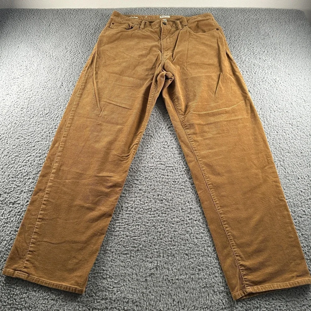 Todd Snyder Corduroy 5 Pocket Chino Pants Mens 34x32 Brown Relaxed Straight Leg